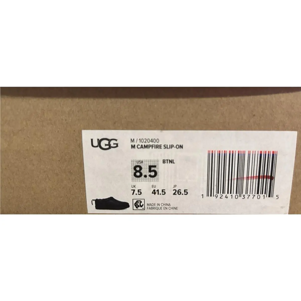 UGG shoes - UGG Campfire Slip-on - Campfire - Black (UPC: 192410377015) 5
