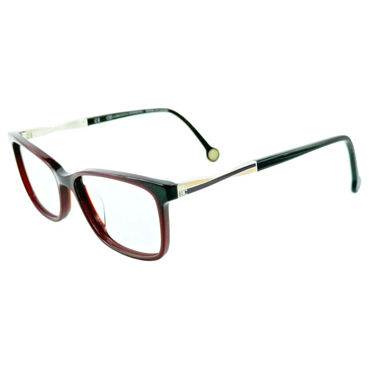 Carolina Herrera VHE781K Womens Plastic Eyeglass Frame 09FD Burgundy 53-16