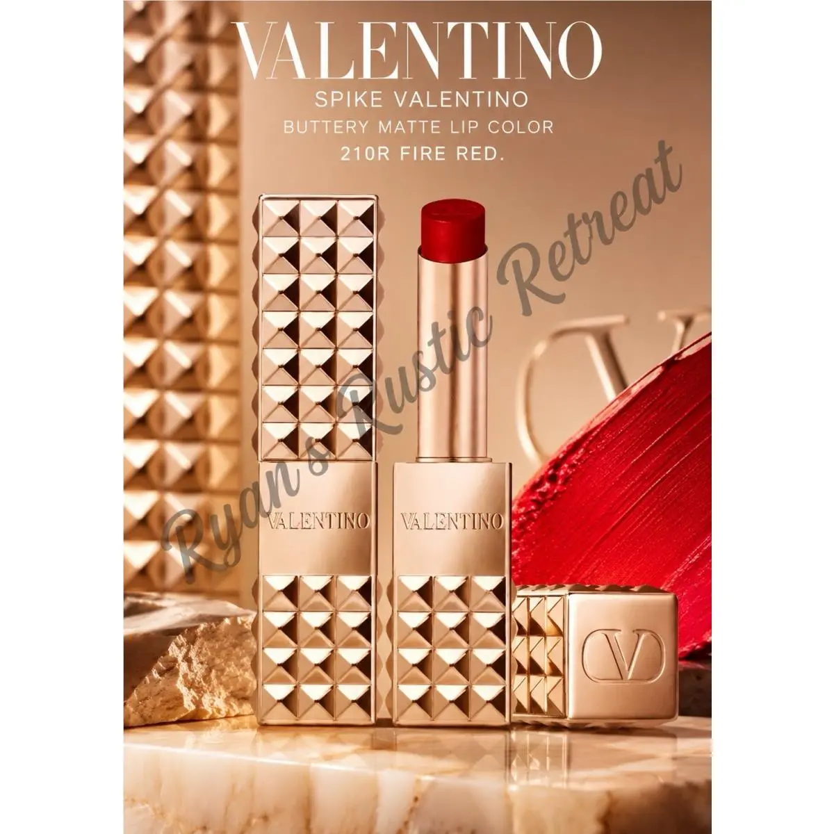 Valentino Spike Valentino Buttery Matte Lip Color 210R Fire Red