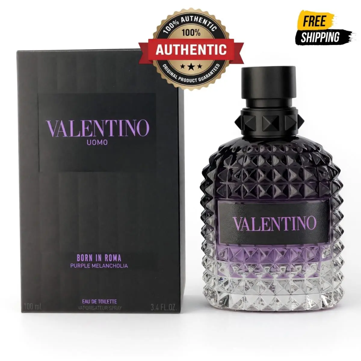Valentino Uomo Born in Roma Purple Melancholia by Valentino 3.3oz Edt Spray Men