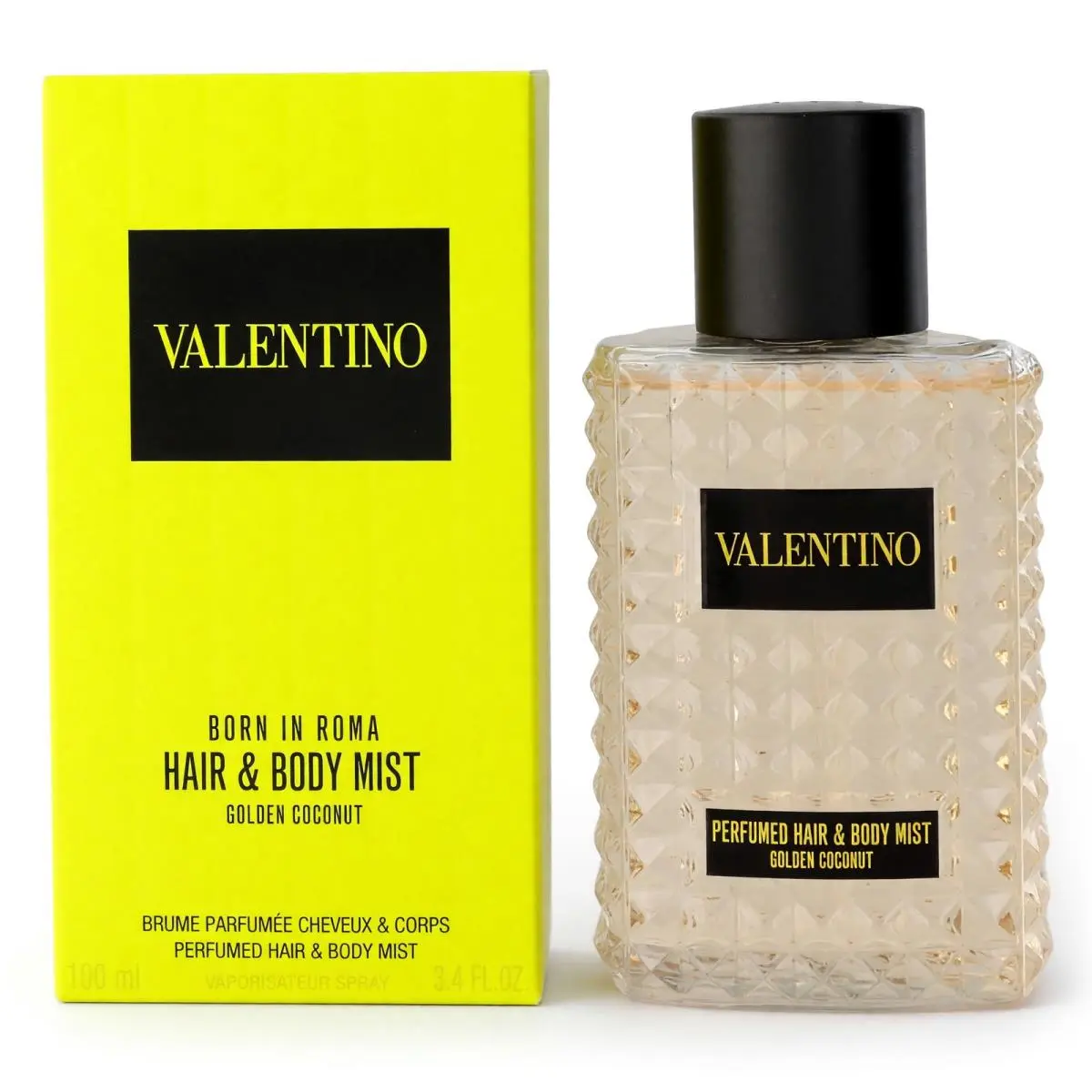 Valentino Born in Roma Golden Coconut 3.4oz Hair Body Mist Women