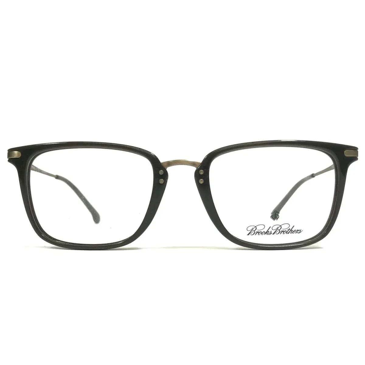 Brothers Eyeglasses Frames BB2020 5334 Gray Matte Gold Square 53-20-140 by Brooks