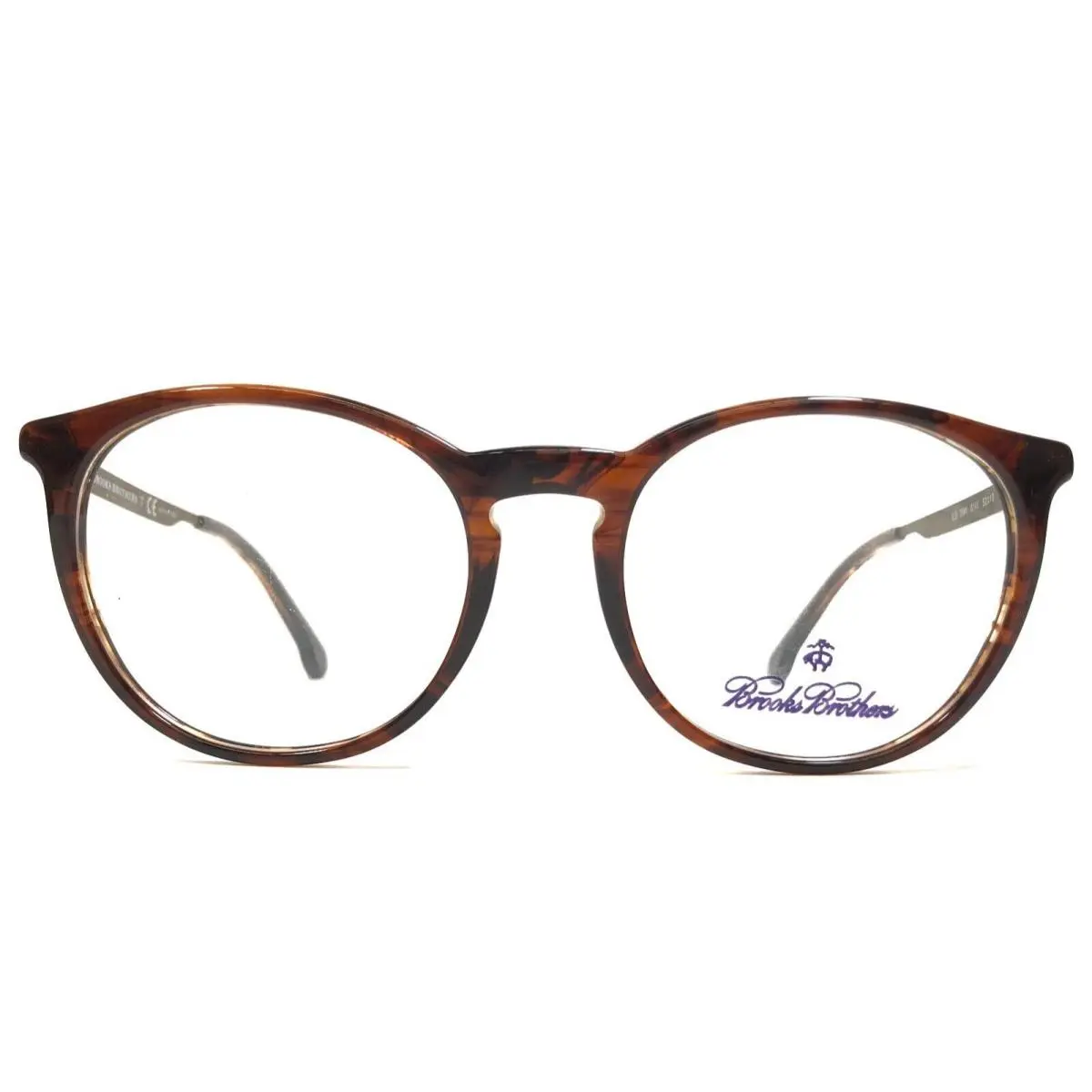 Brothers Eyeglasses Frames BB2041 6141 Brown Round Horn 52-19-140 by Brooks