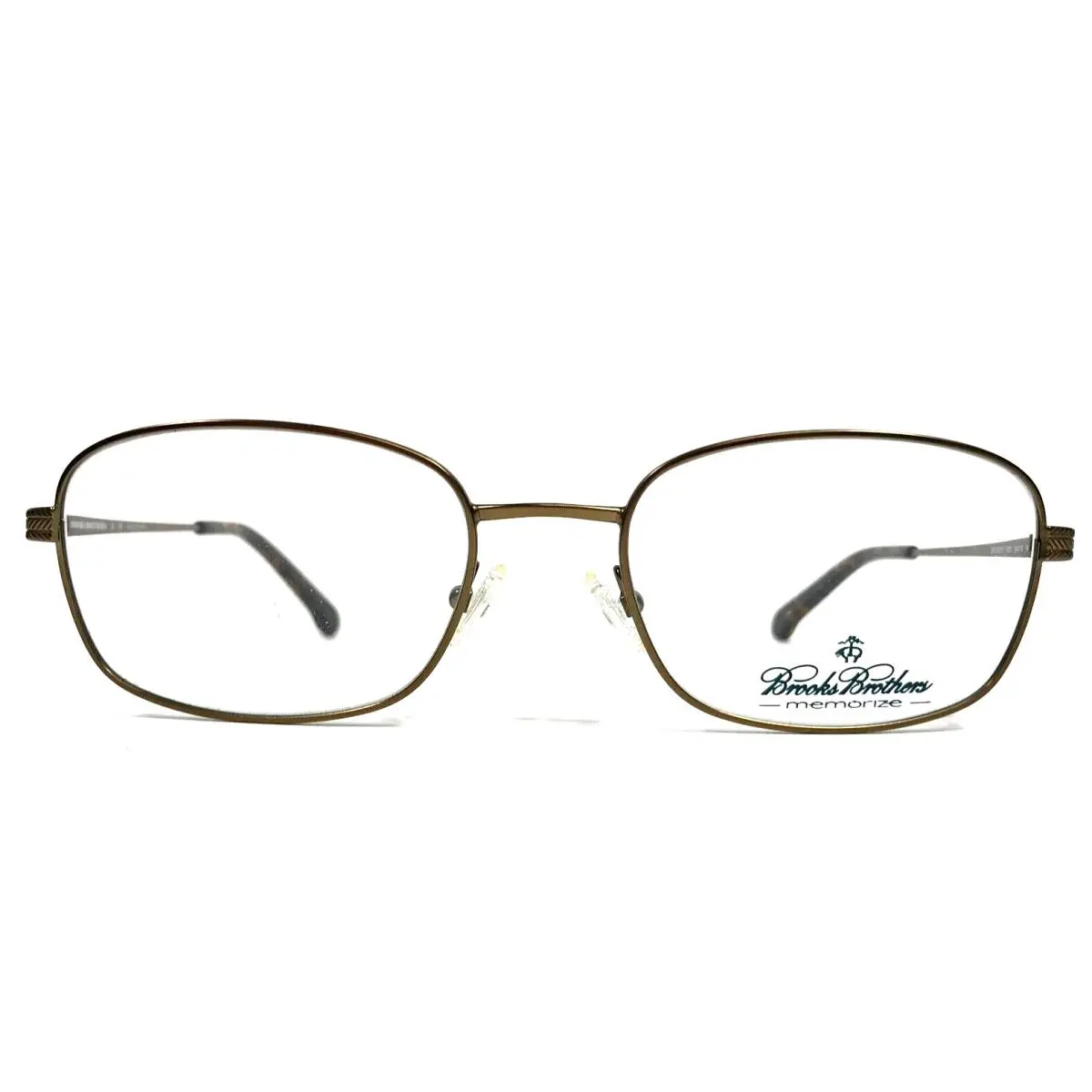 Brothers Eyeglasses Frames BB3010 1001 Gold Bronze Wire Rim 54-19-140 by Brooks