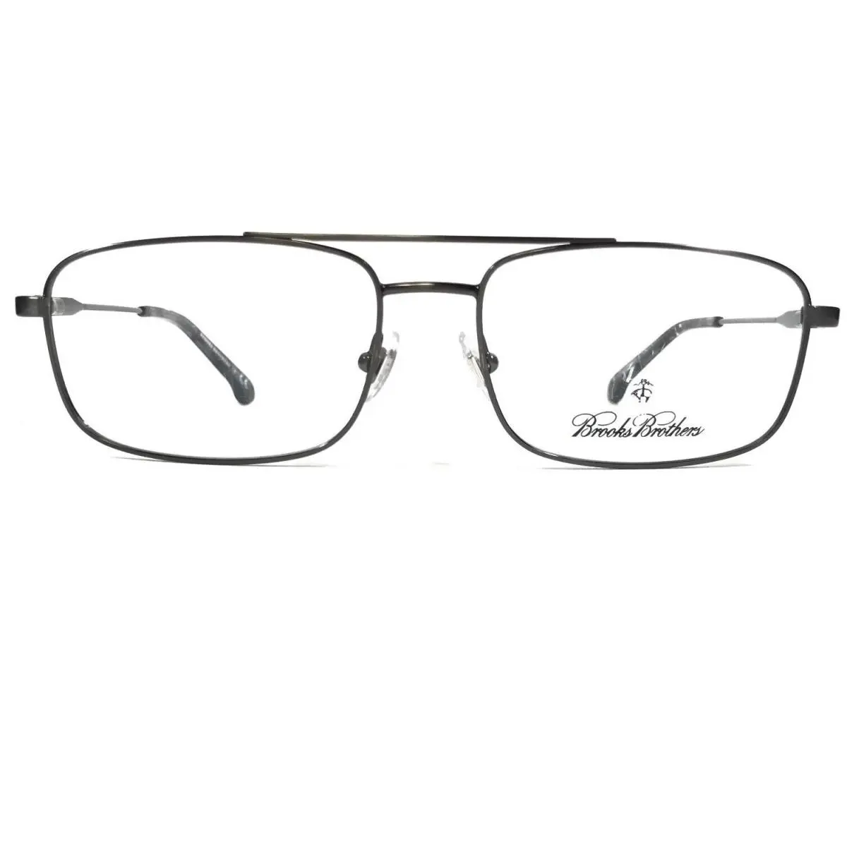 Brothers Eyeglasses Frames BB1033 1630 Grey Square Full Rim 55-16-145 V35 by Brooks
