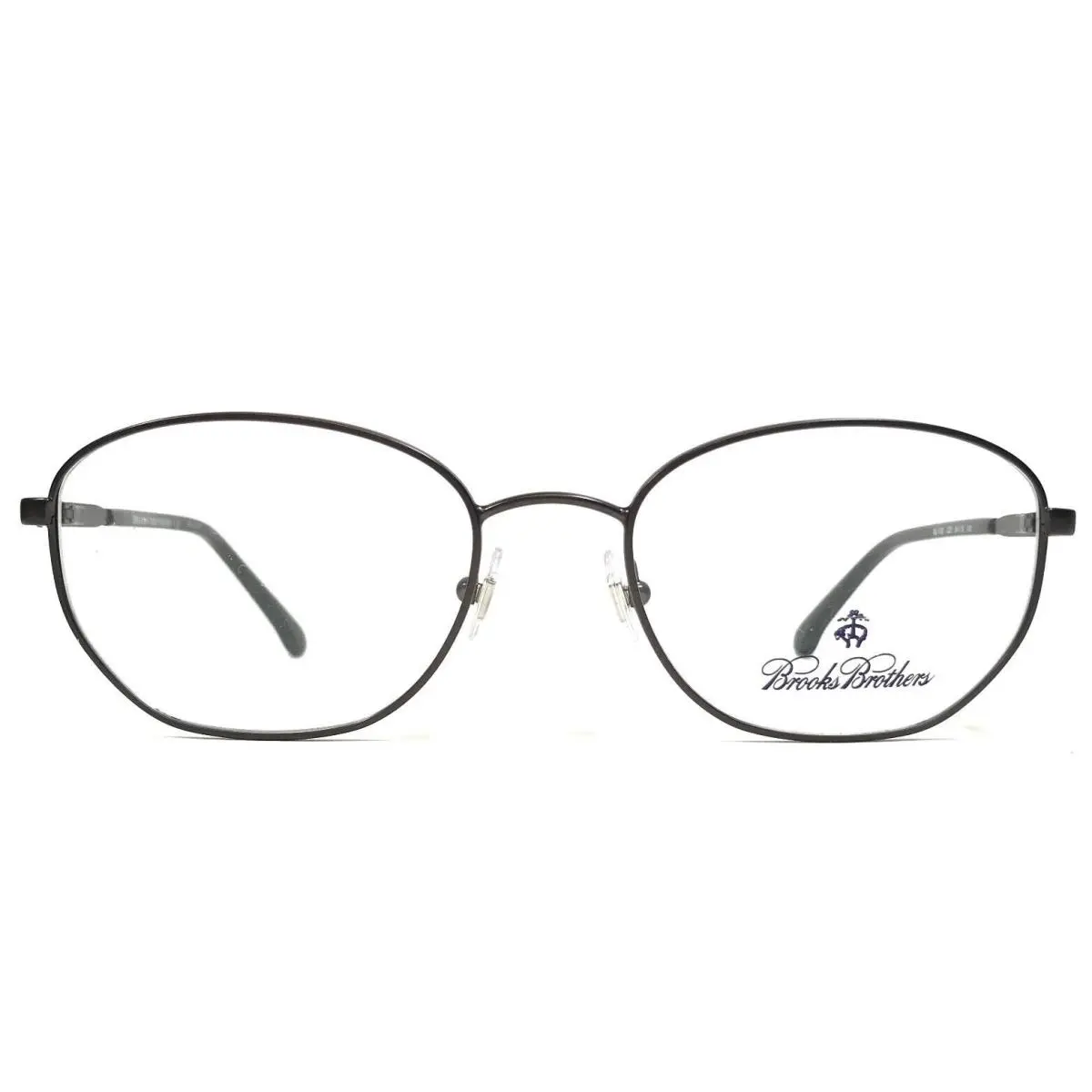 Brothers Eyeglasses Frames BB1038 1221 Black Gray Hexagon 54-19-140 by Brooks