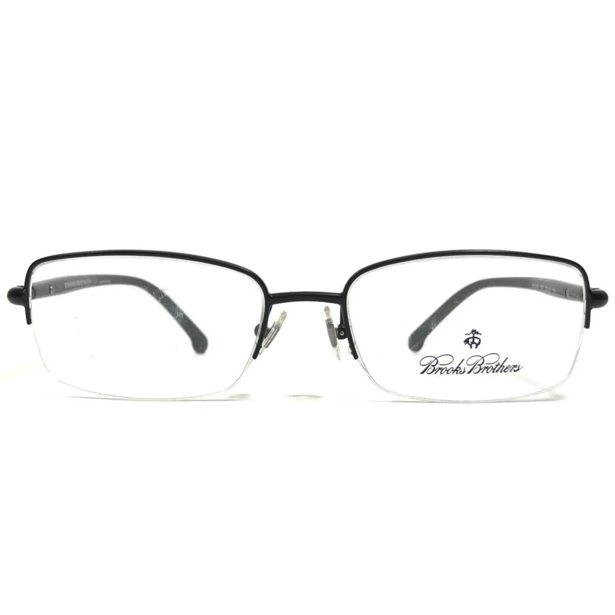 Brothers Eyeglasses Frames BB499 1500 Black Rectangular 53-18-140 by Brooks
