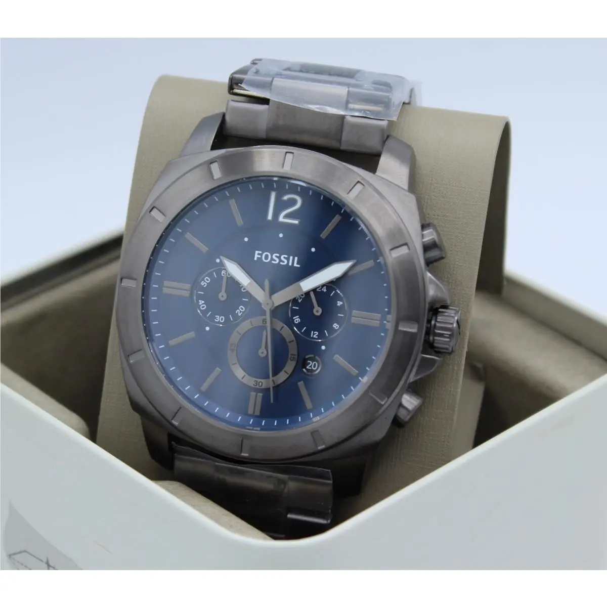 Privateer Sport Chronograph Smoke Blue BQ2758 Men`s Watch by Fossil