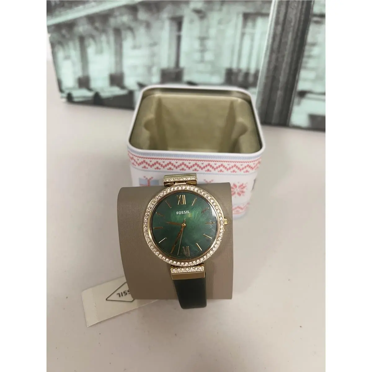 ES4642 Madeline Green Dial Women`s Watch by Fossil
