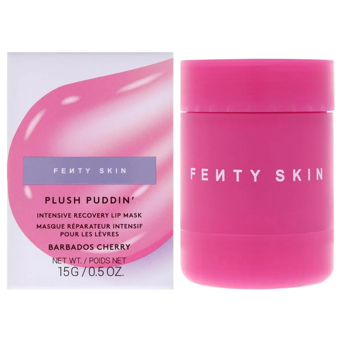 Fenty Beauty Plush Puddin Intensive Recovery Lip Mask - 0.5 Fl Oz Pack of 1 Multicolor