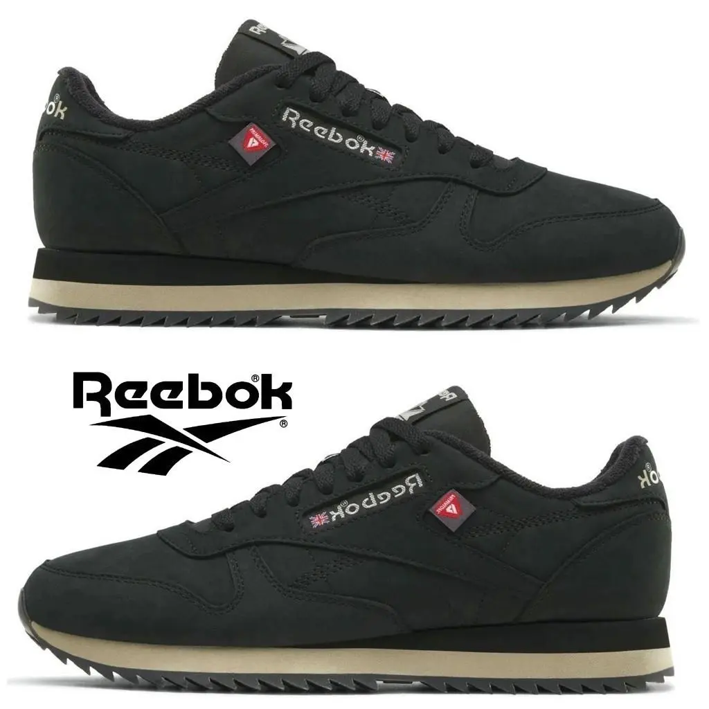 Reebok shoes - Reebok Classic Leather Ripple - Classic Leather Ripple - Black, Manufacturer: Black/Elevatedbeige/Black 23