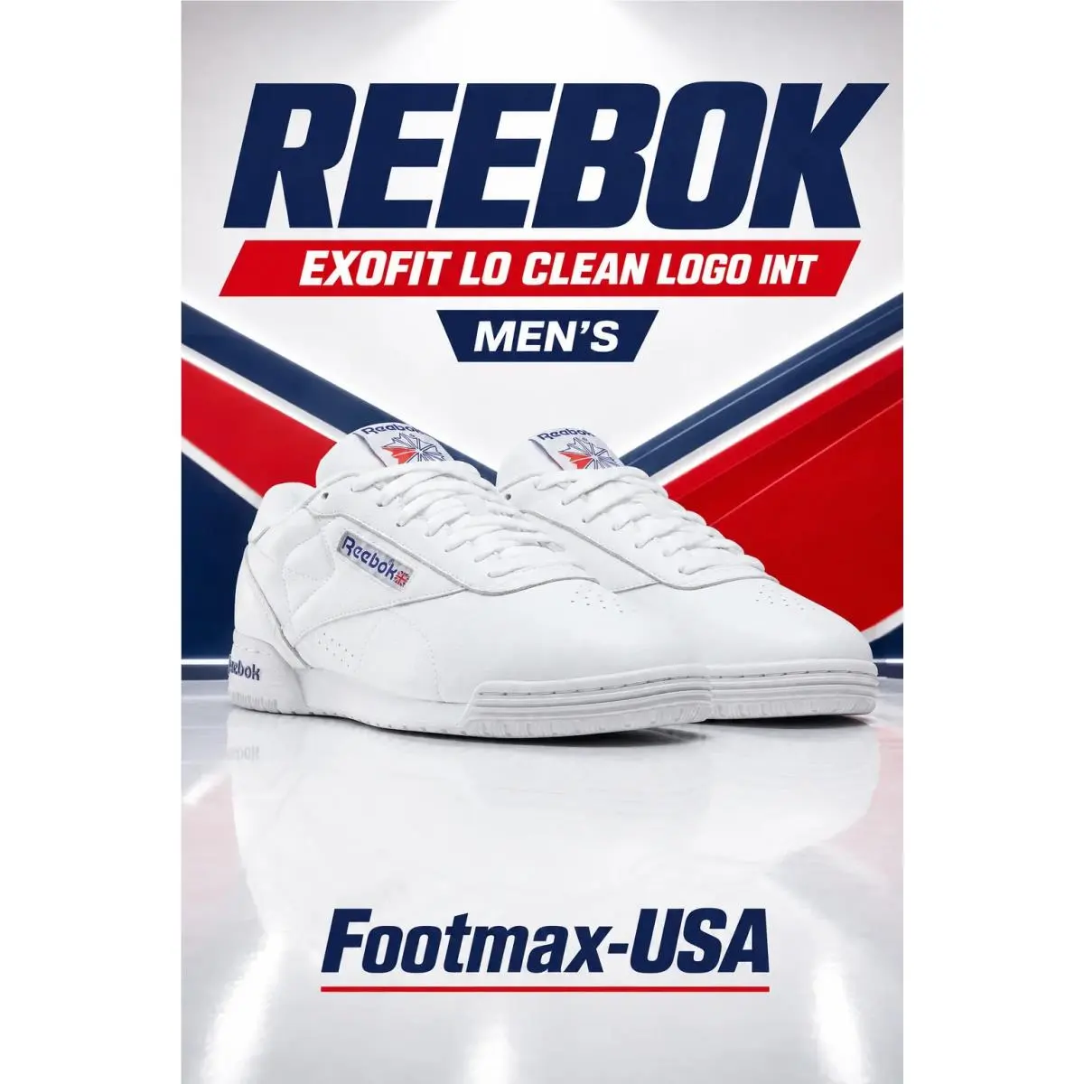 Reebok shoes - Reebok Exofit Lo Clean Logo Int. - 100000169 - White / Royal - See item description for color 5