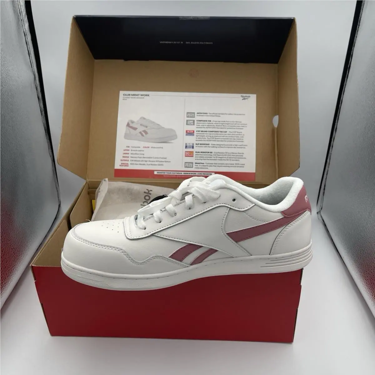 Reebok shoes - Reebok Classic - Classic - FV0173 - white with pink stripe (UPC: 690774563070) 11