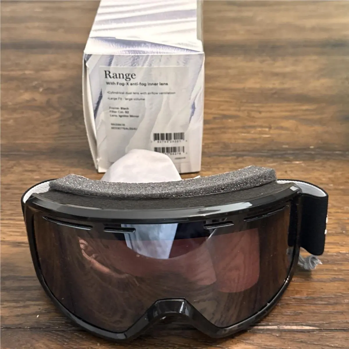 Smith Range Snow Ski Goggles Black Ignitor Mirror Lens