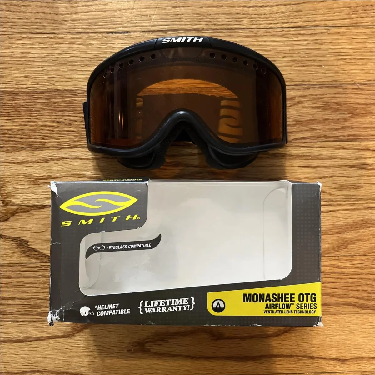 Smith Monashee Otg Airflow Series Large Fit RL062510 Lens Tint Gold MN3LBK10