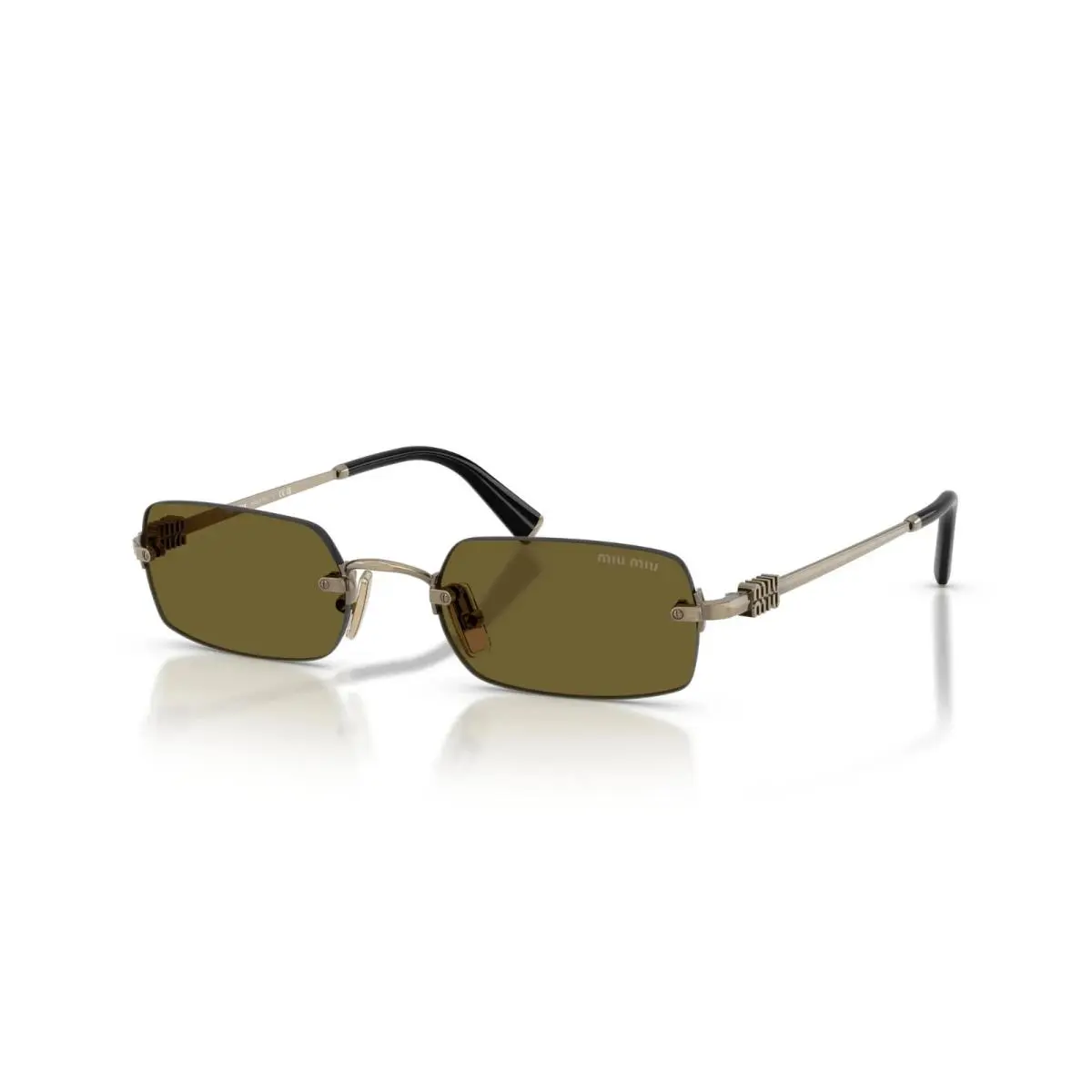 Miu Miu MU B50S Old Gold/dark Brown 26C09Z Sunglasses