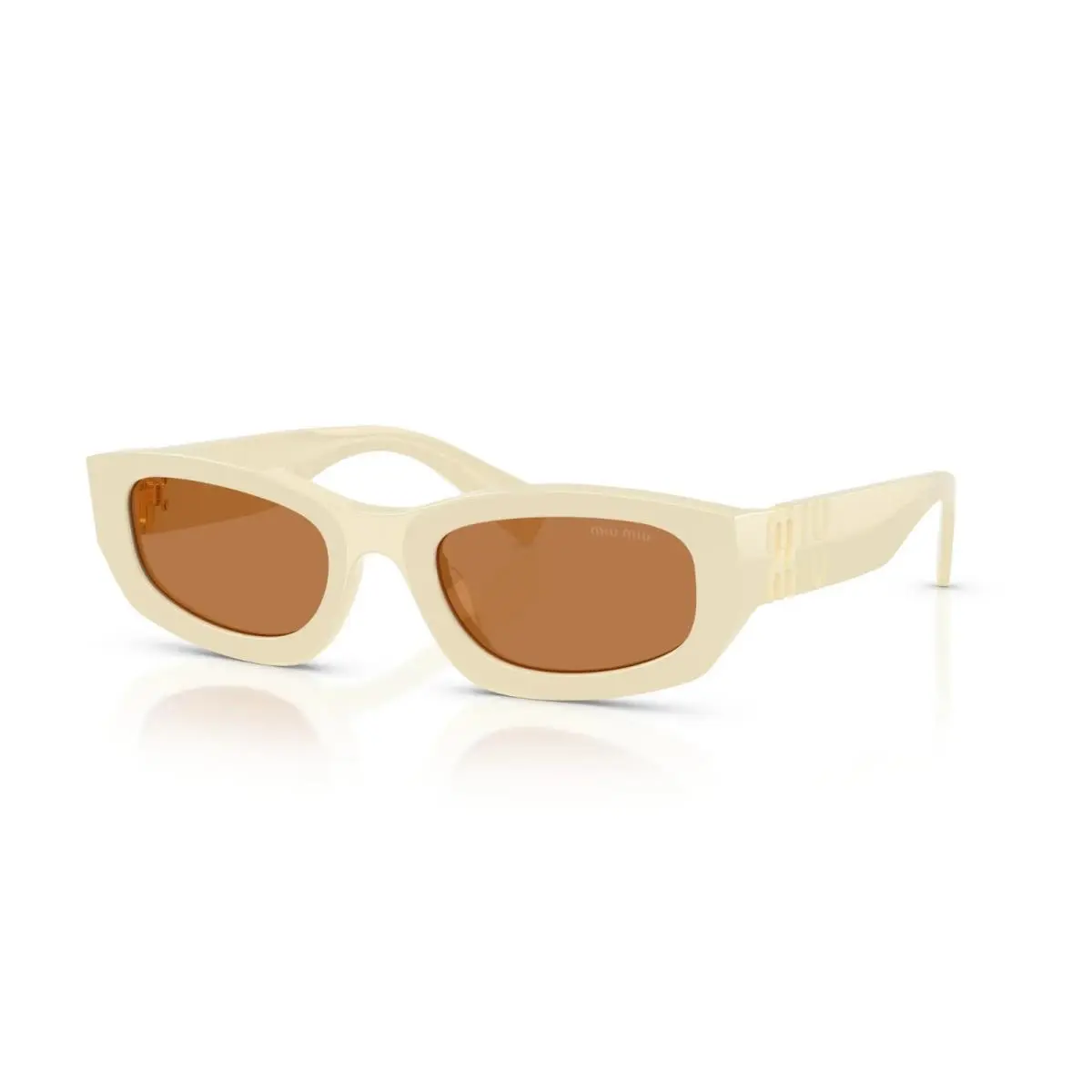 Miu Miu MU B04S White Milk/brown 21D90Q Sunglasses