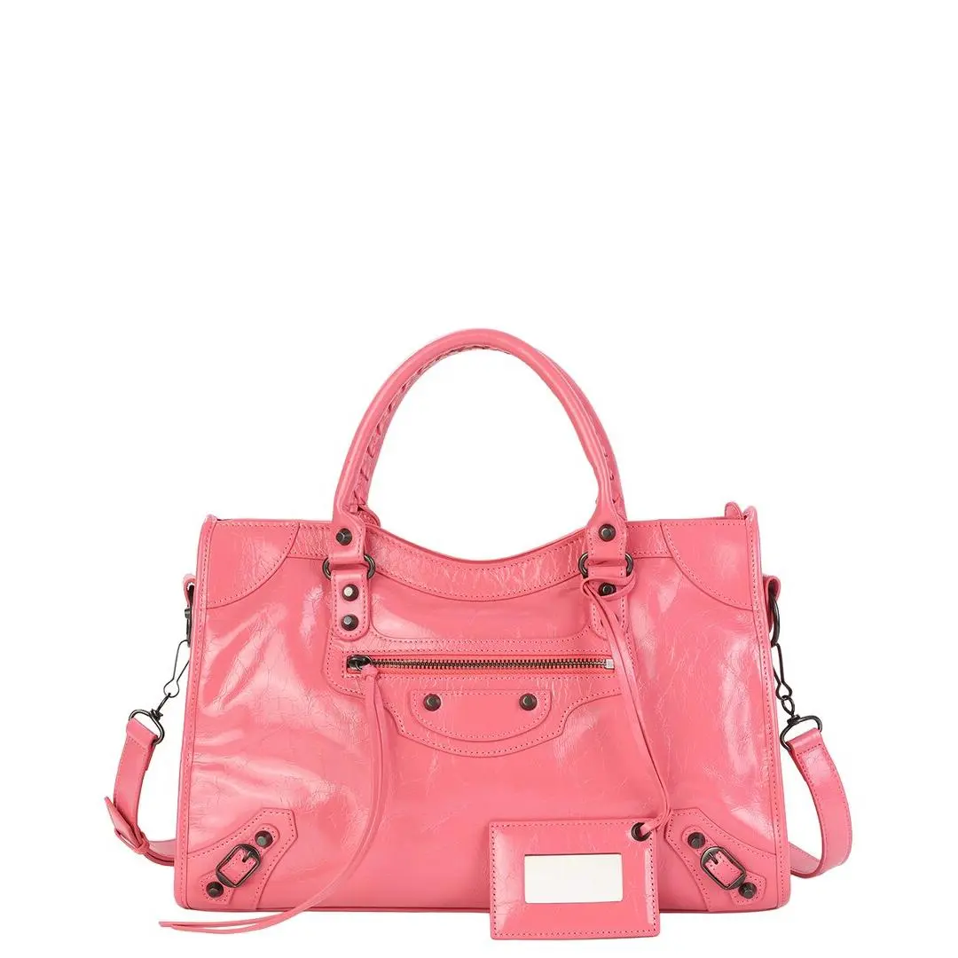 Tiffany Fred Paris Distressed Leather Satchel Women`s Fuschia by Tiffany & Co.
