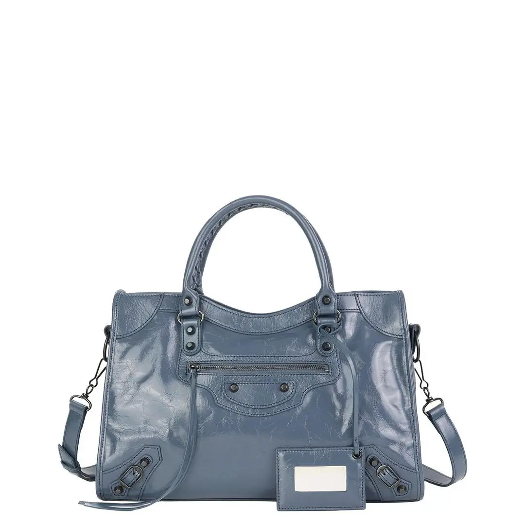 Tiffany Fred Paris Distressed Leather Satchel Women`s Turquoise by Tiffany & Co.