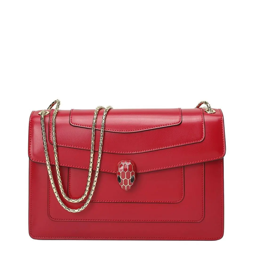 Tiffany Fred Paris Top-grain Leather Satchel Women`s Red by Tiffany & Co.