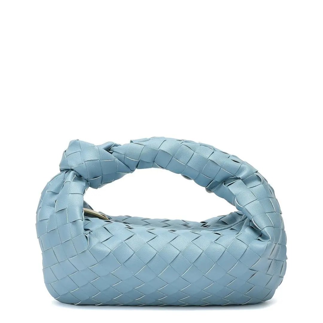 Tiffany Fred Paris Woven Knot Leather Satchel Women`s Blue by Tiffany & Co.
