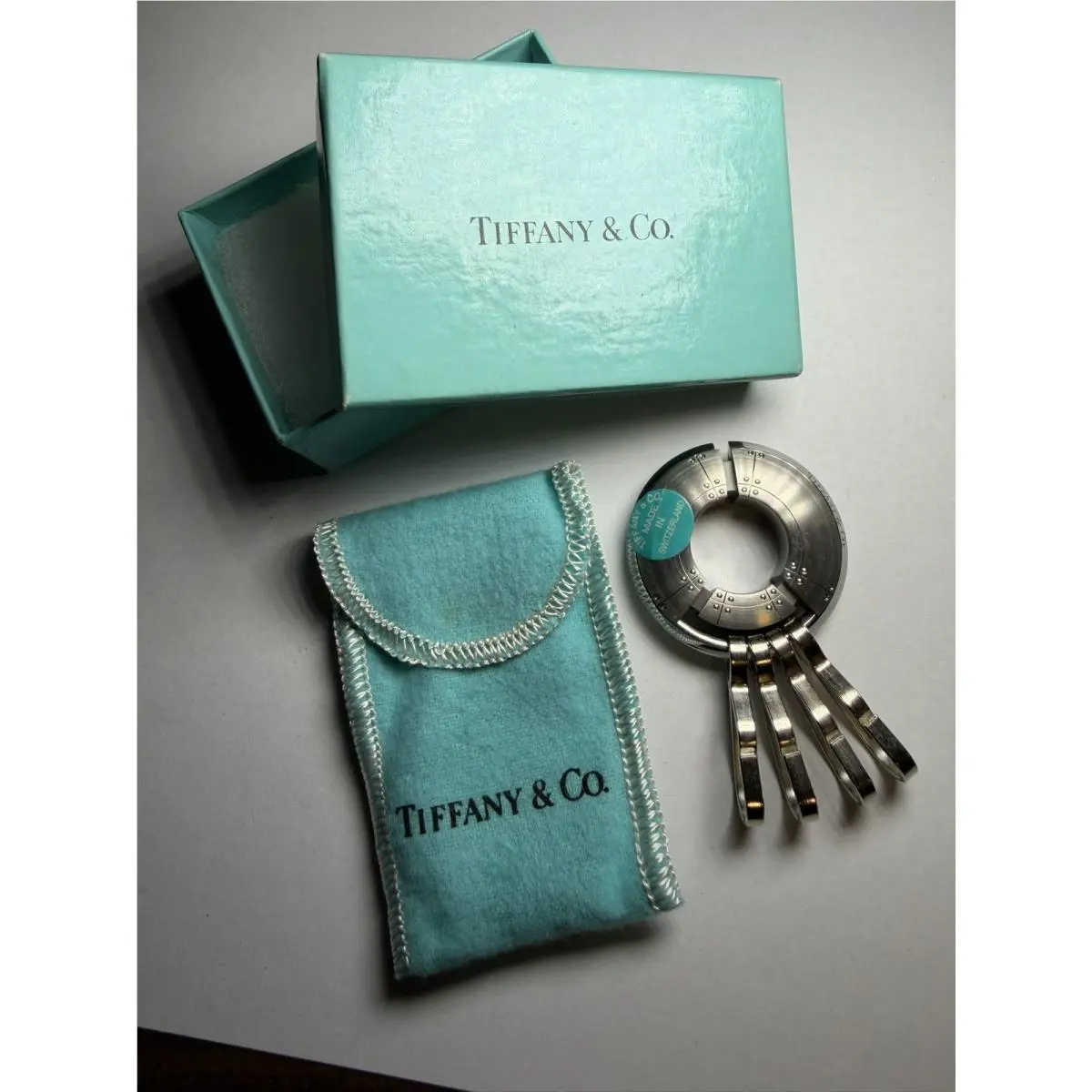 Tiffany Co. Porthole Stainless Steel Keychain Ring Streamerica Collection by Tiffany & Co.