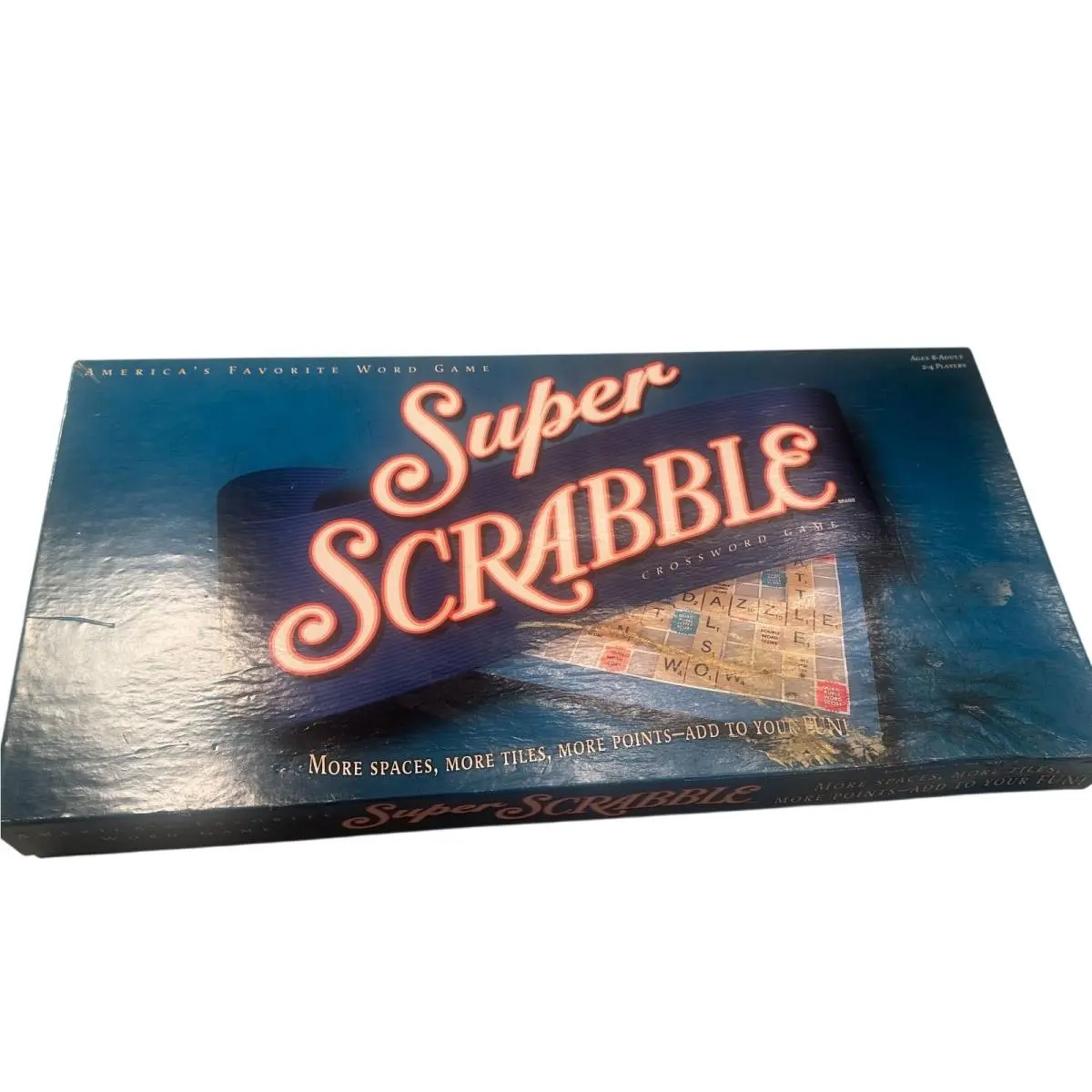 Super Scrabble Crossword Board Game 2004 Expanded Edition Tiles Read