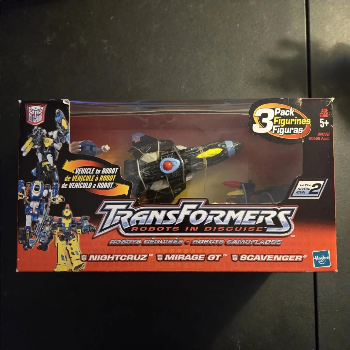 Transformers Robots In Disguise Nightcruz Mirage GT Scavenger Set