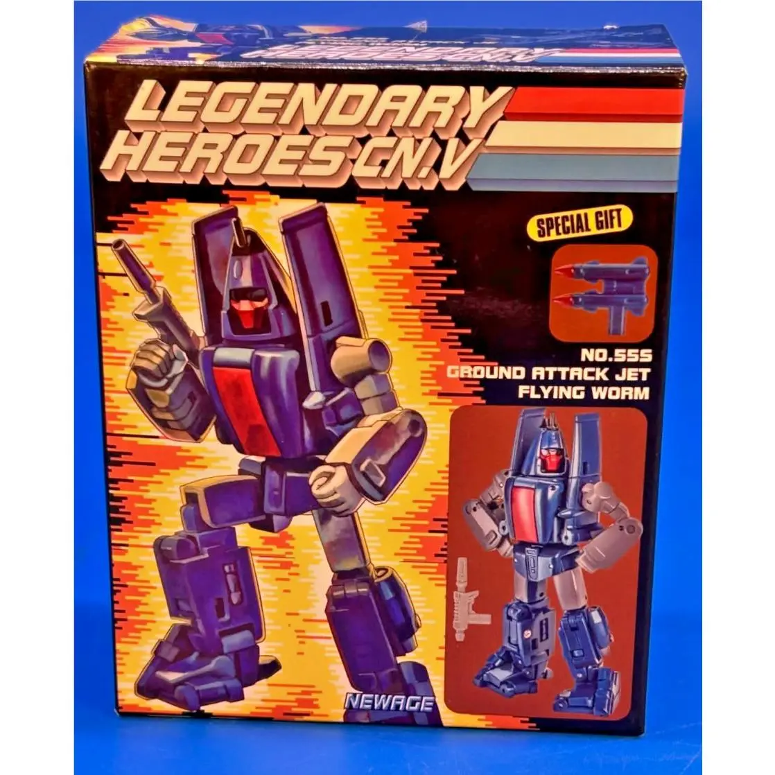 Newage NA H55S Ground Attack Jet Flying Worm NA Powerglide G1 Action Figure Toys