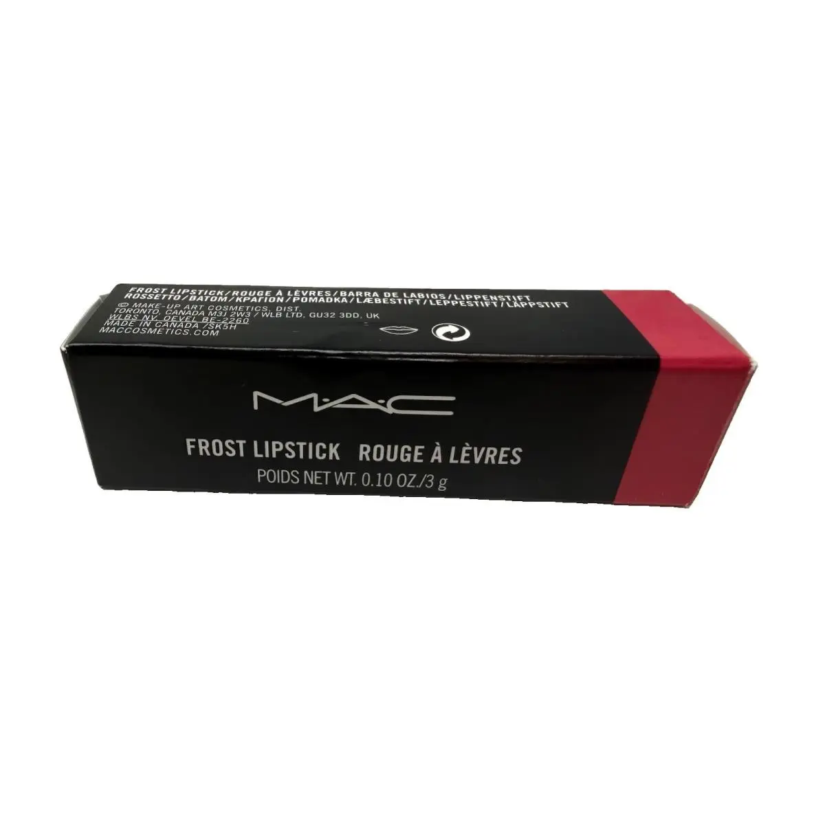 Mac 303 Bombshell Frost Lipstick Pink Full Size 0.10oz 3g by MAC Cosmetics