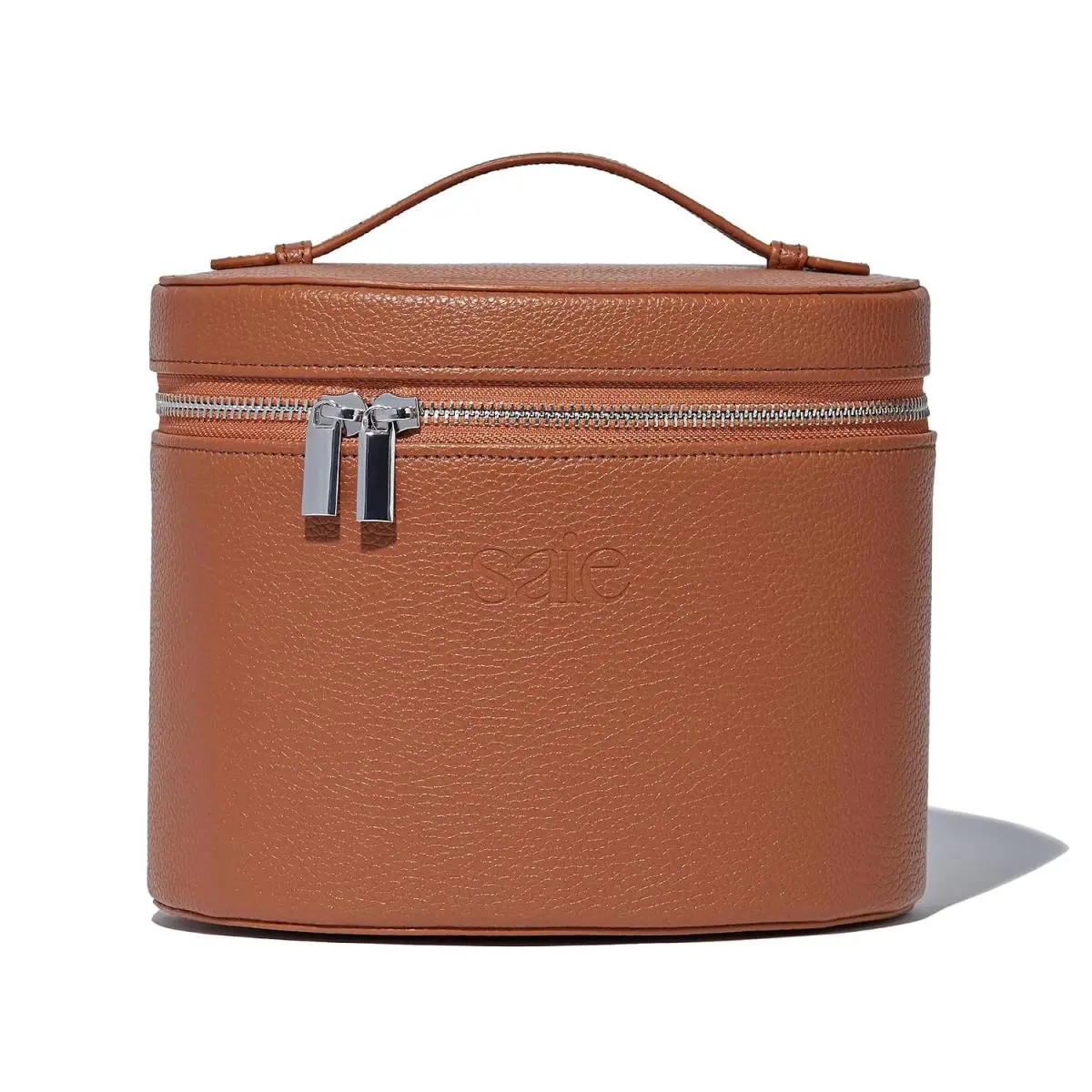 Saie Vanity Case - Vegan Leather Makeup Bag + Travel Toiletry Bag with