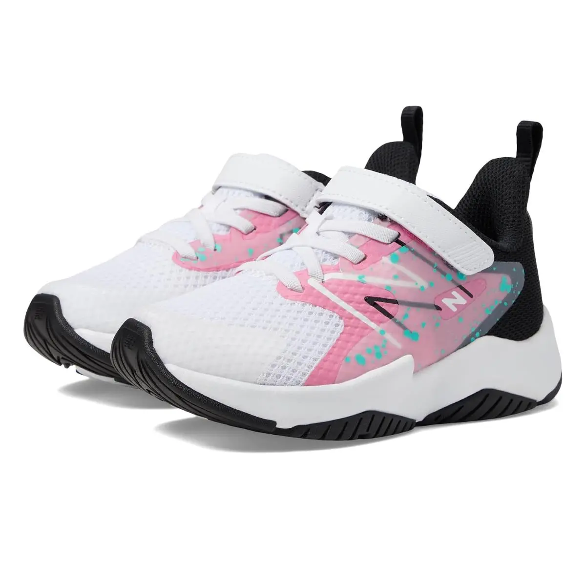 New Balance shoes - White/Real Pink 5