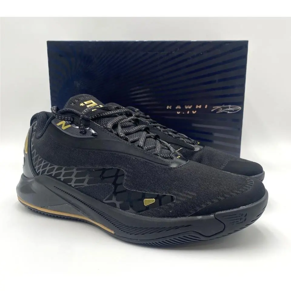 New Balance Kawhi IV Men`s New Basketball Shoe Black Yellow Multiple Sizes