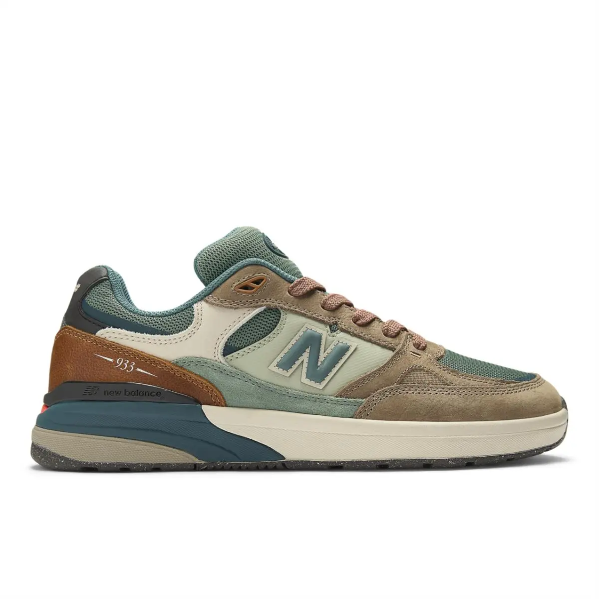 New Balance Numeric Men`s Andrew Reynolds 933 Mushroom New Spruce Shoes