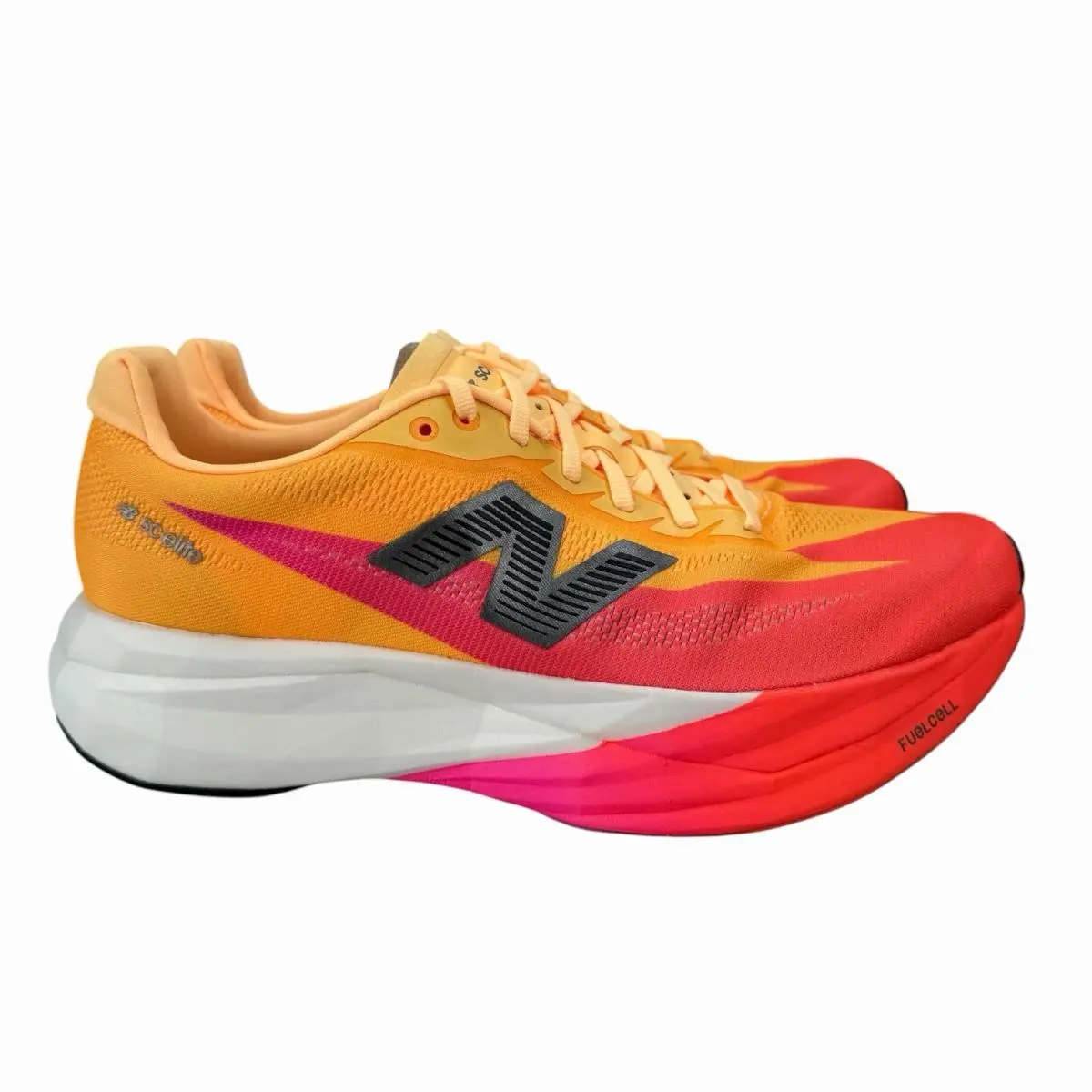 New Balance Fuelcell Supercomp Elite v5 Orange Yellow Shoes MRCEL3UD Men`s Sz 8