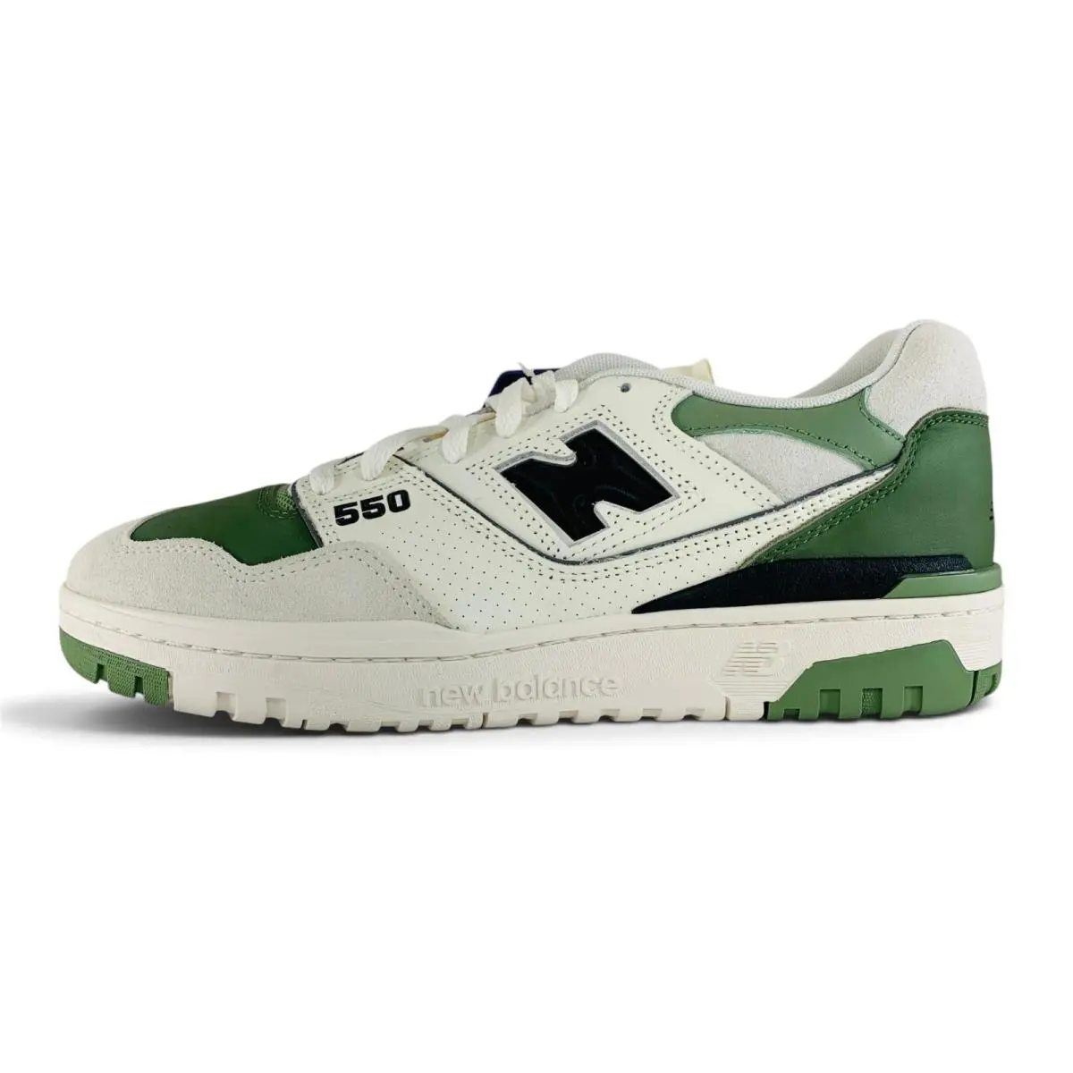 New Balance 550 Sea Salt Oregano White Green Men`s Shoes Casual Sneakers M55096T
