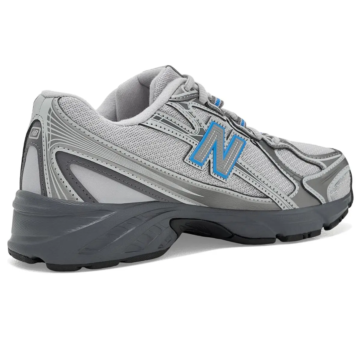 New Balance shoes - Dark Silver Metallic/Fan Blue 8
