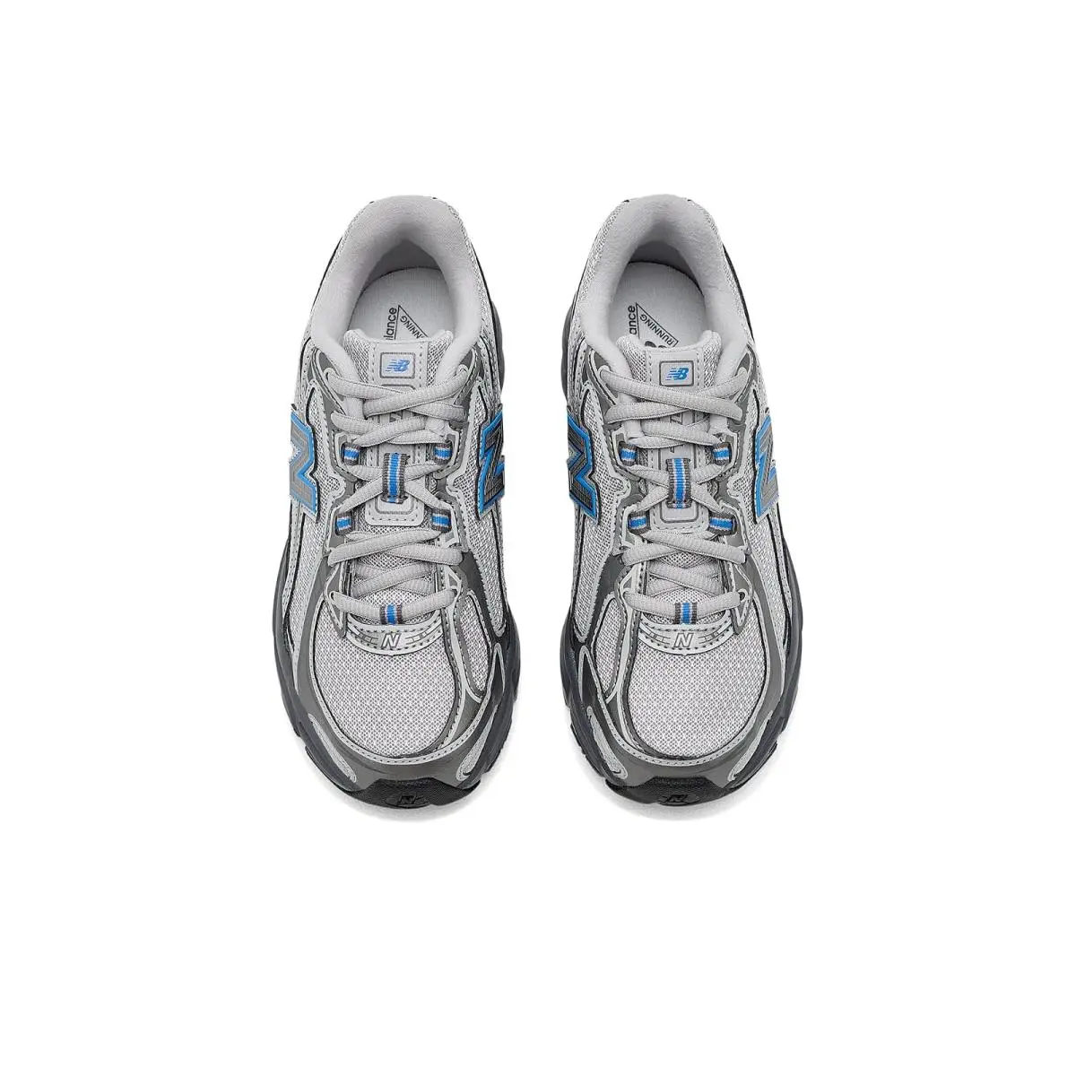 New Balance shoes - Dark Silver Metallic/Fan Blue 7