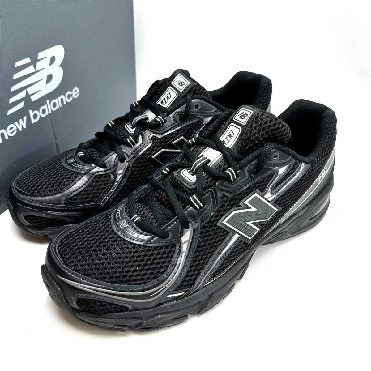 New Balance 740v2 Black Grey Silver Men`s Shoe U740BM2 sz 5-12