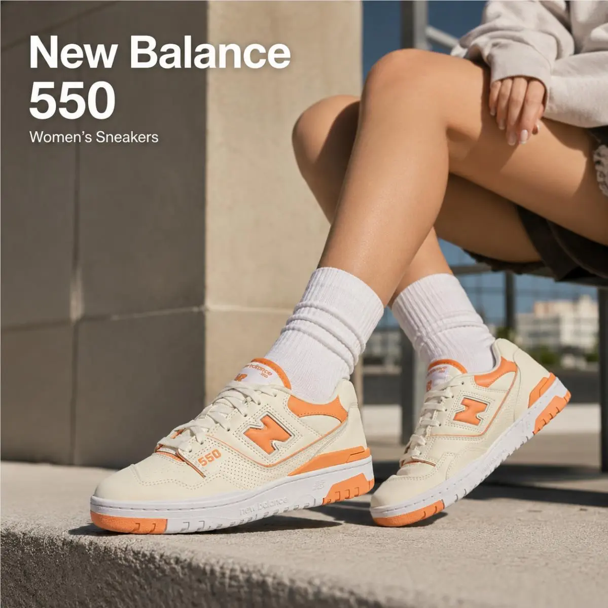 New Balance shoes - New Balance 550 - Ivory/Orange 6