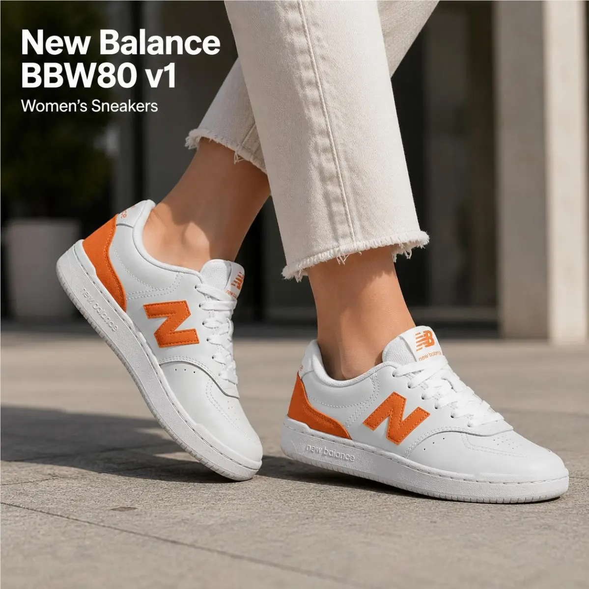 New Balance shoes - New Balance BBW80 V1 - White/Orange 6