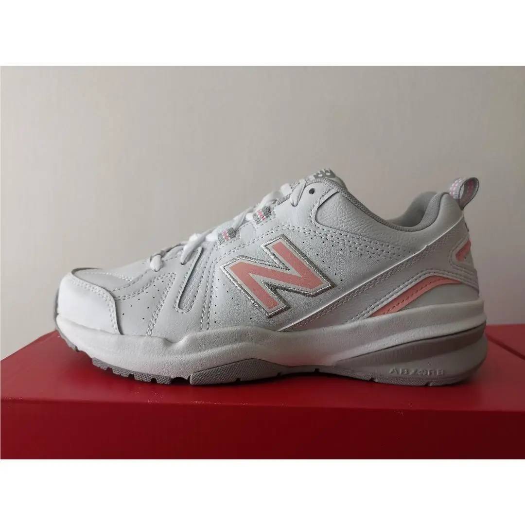 New Womens New Balance 608 v5 Sneakers Shoes 8 White Pink