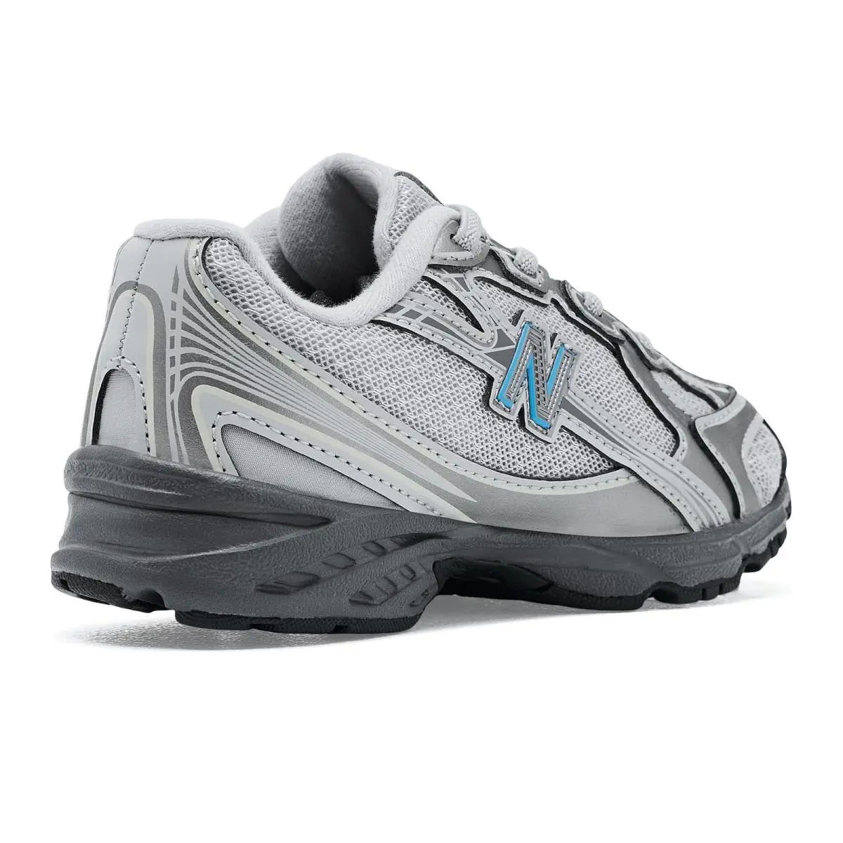 New Balance shoes - Dark Silver Metallic/Fan Blue 1
