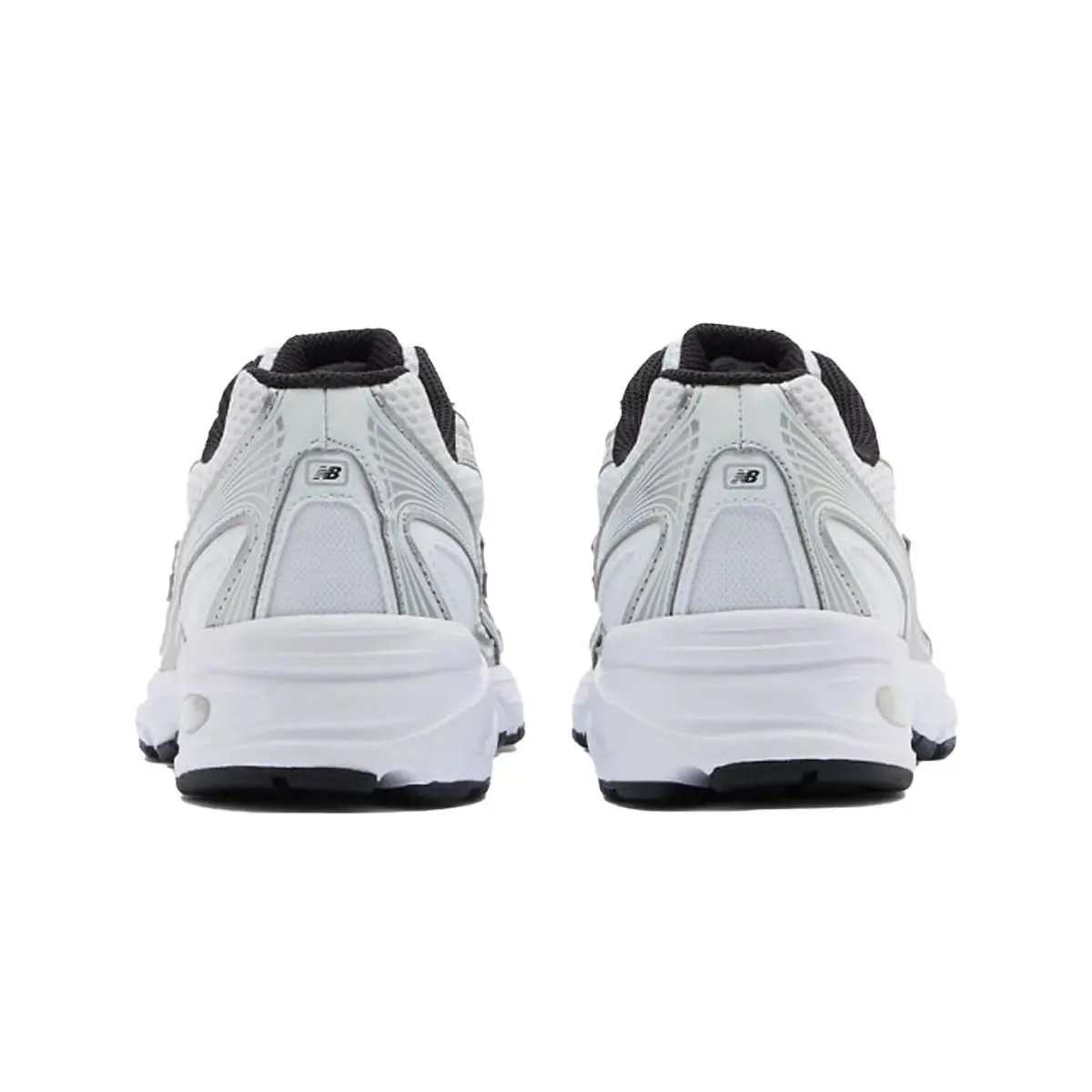 New Balance shoes - White/Silver Metallic/Black 2