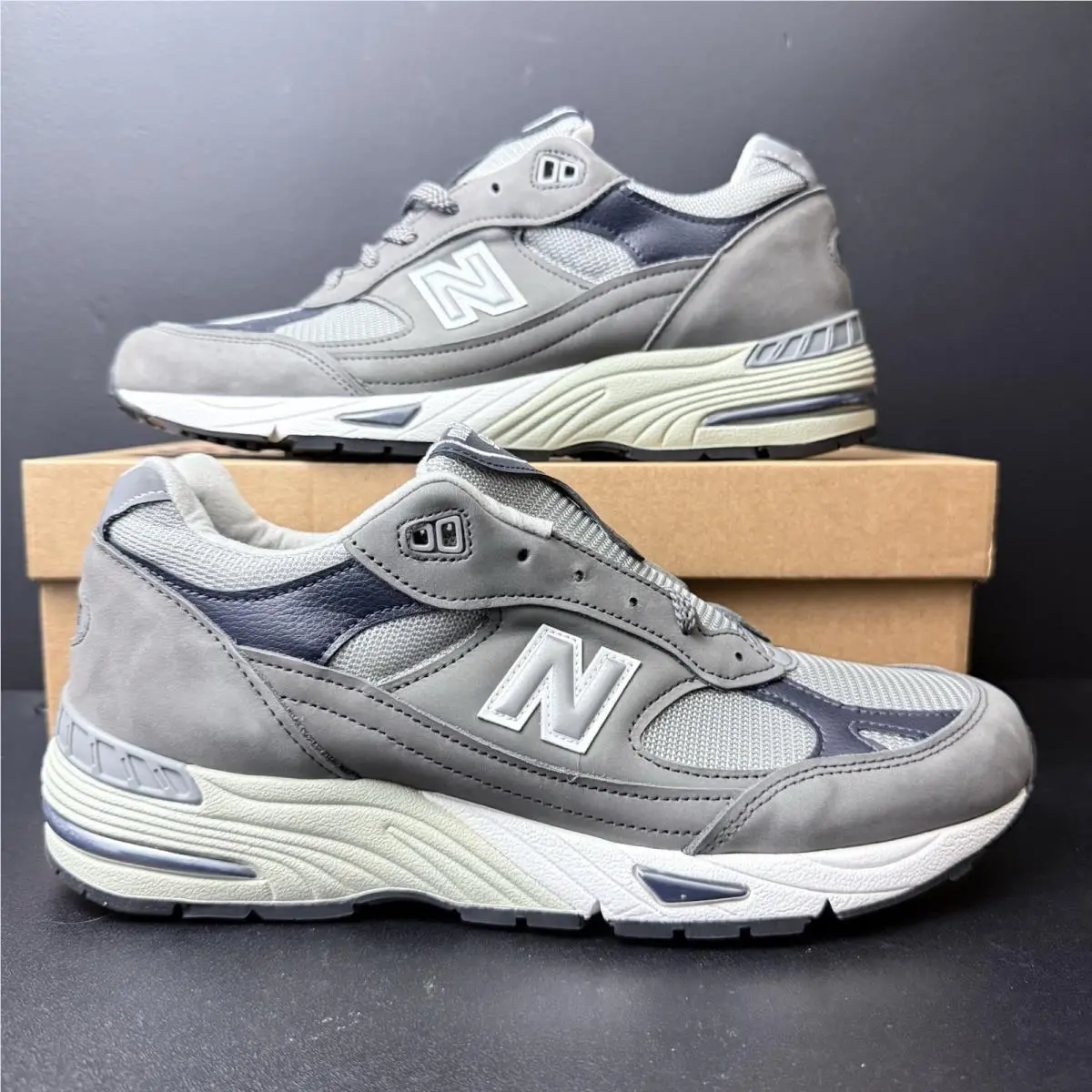 New Balance 991 Men’s Made in England M991GNS Size 11 Castlerock Navy Athletic