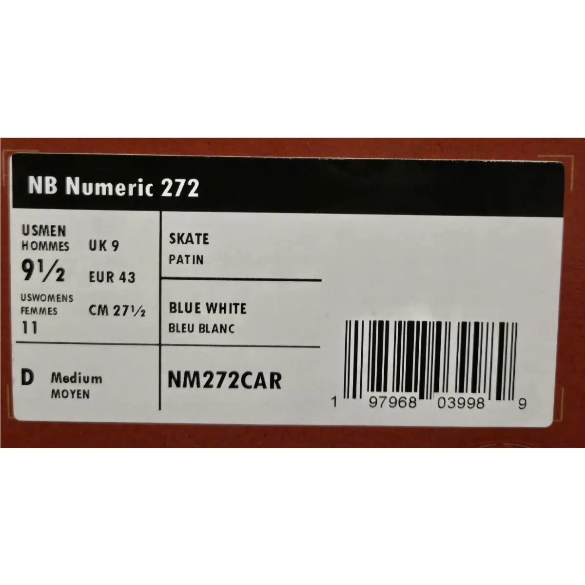New Balance shoes - New Balance Numeric 272 - Numeric - NM272CAR - Blue/White (UPC: 197968039989) 6