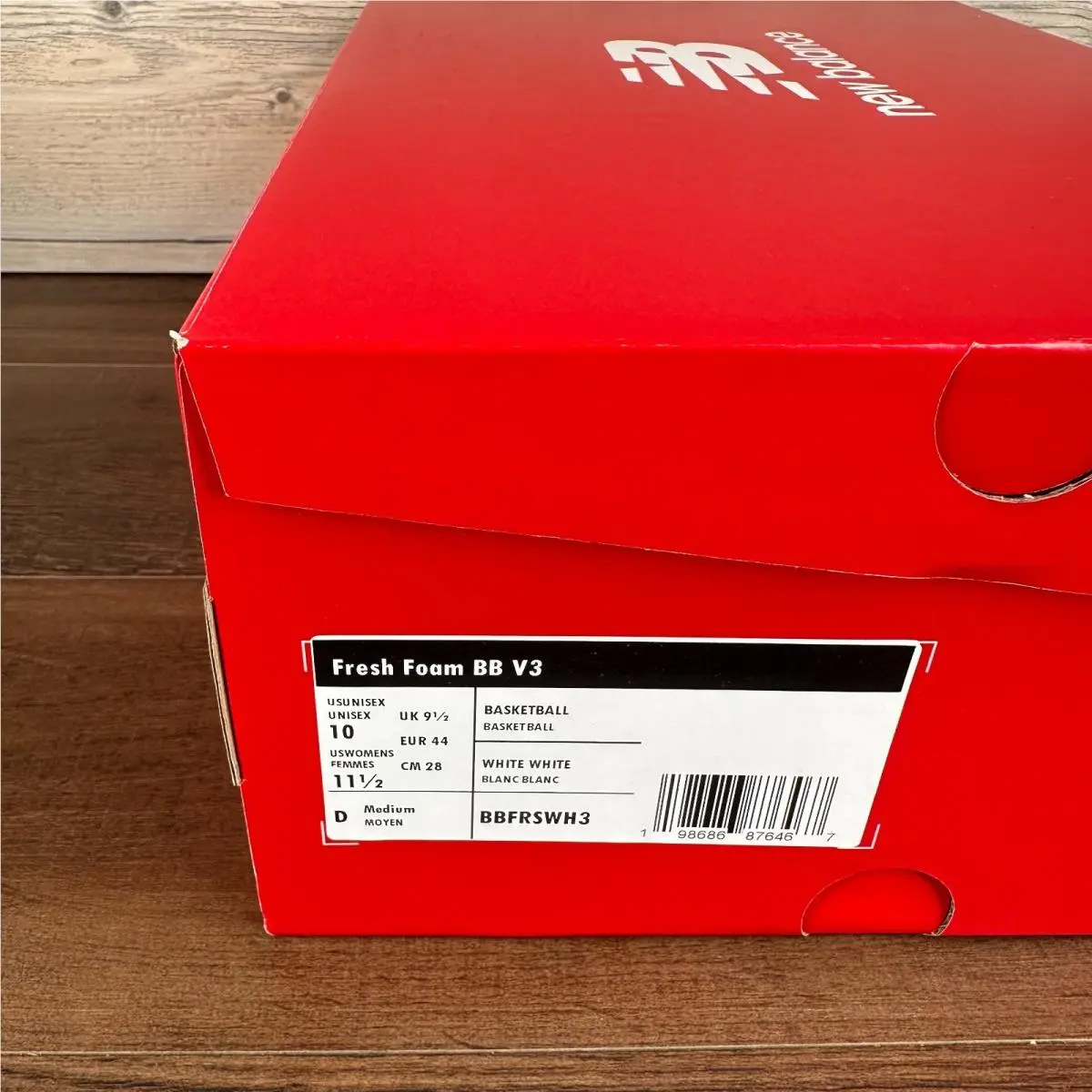 New Balance shoes - New Balance Fresh Foam BB v3 - BBFRSWH3 - White Team Red 5