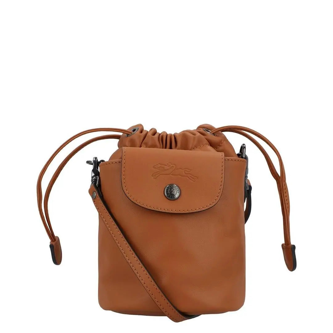 Le Pliage Xtra Xs Leather Bucket Bag Women`s Brown by Longchamp
