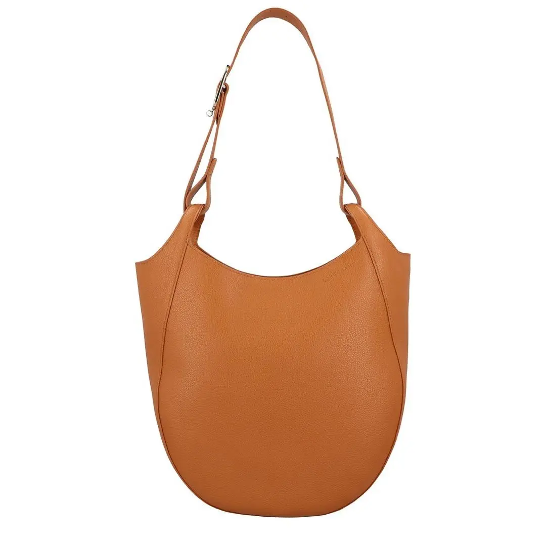 Le Foulonne Large Leather Hobo Bag Women`s by Longchamp
