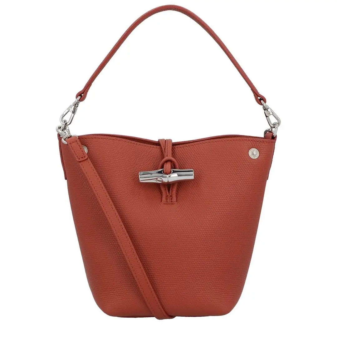 Le Roseau Xs Leather Bucket Bag Women`s Brown by Longchamp